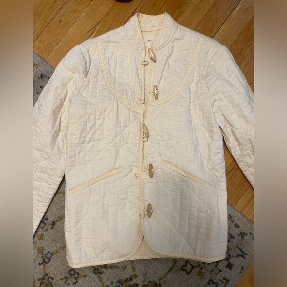 Doen Jackets & Coats Doen White Quilted Jacket Poshmark